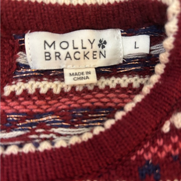 Molly Bracken fair isle sweater.  Large - Picture 6 of 7